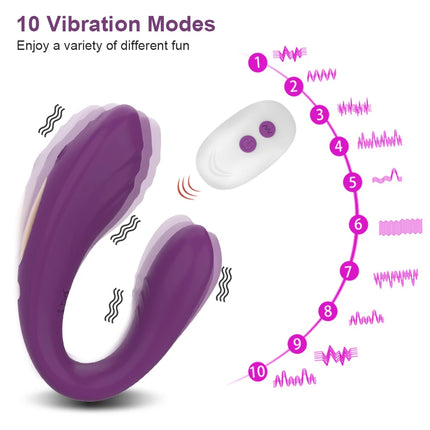 Powerful Remote Control Vibrator G Spot Sexy Toys Female Clitoris Vagina Stimulator Dildo for Couples Women Adult Panties 18