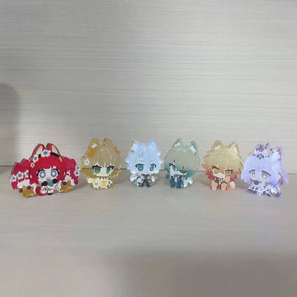 Honkai:Star Rail Imbibitor Lunae Mydie 5cm Mini Acrylic Figure Stand Model Plate DIY Desk Decor Standing Ornaments For Fans Gift