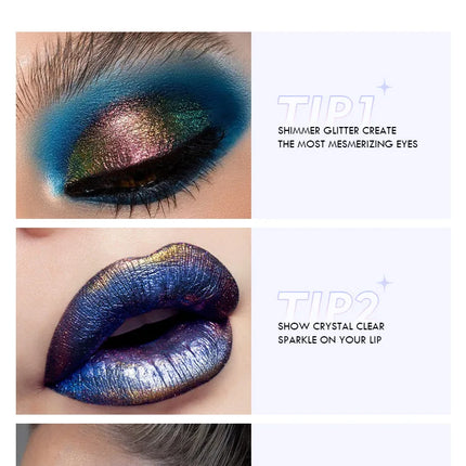 High-Pigmented MultiChrome Eyeshadow Powder MultiChrome Shifting Pigments Duochrome Chameleon Eyeshadow Infinite Chrome Powder