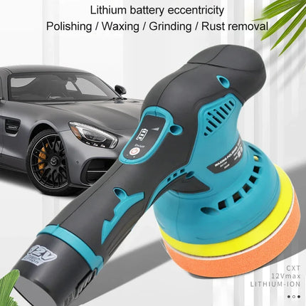 Wireless Car Polisher 12V 2800-5500rpm Cordless Car Polishing Machine Electric Polishing Wax Tool Noiseless 8 Variable Speeds