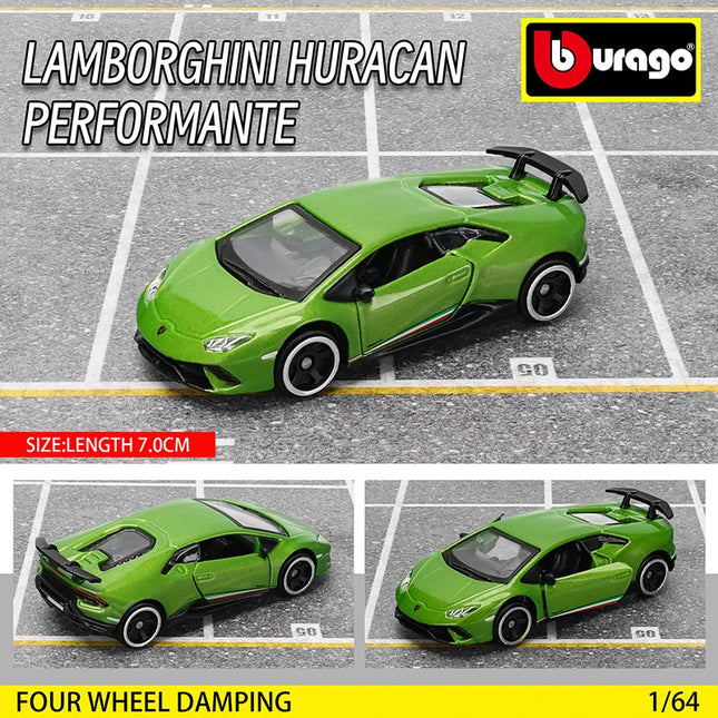 Bburago1:64 Ford GT500 Multiple Model Small Collection Car Alloy Model Toy Gift Scene Decoration Classic and Exquisite