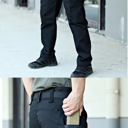 New Tactical Work Pants Men Outdoor Cargo Trousers Multi-pocket Waterproof Pant Autumn Spring Outdoor Workwear Hiking Trousers