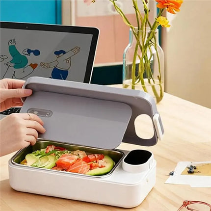 A66T-Stainless Steel Container Electric Lunch Box For Adults Rechargeable Portable Warmer Electric Lunch Box With Heating Functi