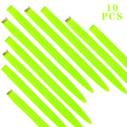 10pcfluorescentgreen / 22inches / 3 pcs