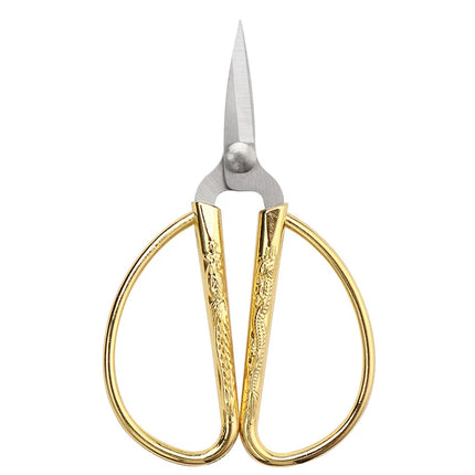 Retro Stainless Steel Sewing Scissors Handmade Cuttings Pointed Tailor Scissors Home Multifunction DIY Sewing Accessories