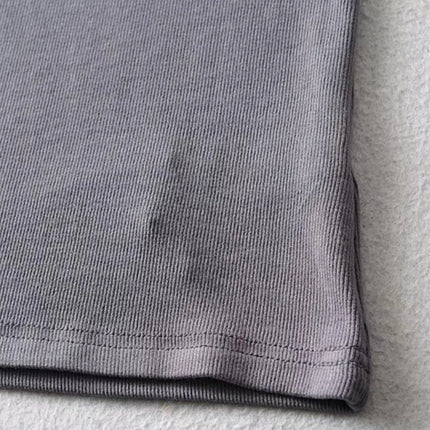 Casual Summer Woman Skinny Fit T-shirt Tight Short-Sleeve O-neck Tee Basic Solid Crop Tops T Shirt