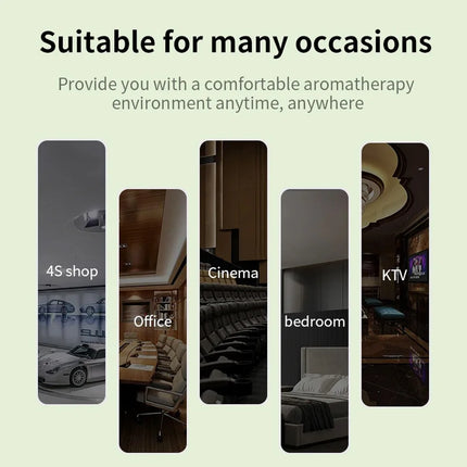 TEABLUM Aroma Diffuser 500ML Bluetooth Essential Oil Diffuser For Home Room Fragrance HVAC Electric Aromatic Oasis Air Freshener