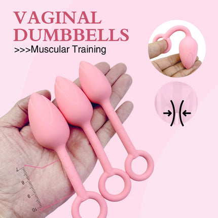 1Pcs, Silicone Vaginal Dumbbells Flower Shape With Scale Vaginal Muscle Training Ball Anal Plug Butt Plug Adult Sex Toys