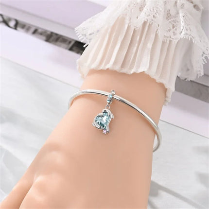 Original 925 Sterling Silver Charms Beads Cute Mushroom Unicorn Love Wings Pearl Charm for Bracelet Pendant Woman Girl Jewelry