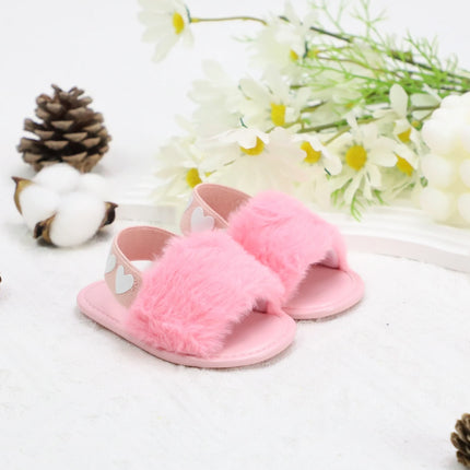 Baby girl winter breathable front shoes cute plush toddler shoes baby shoes