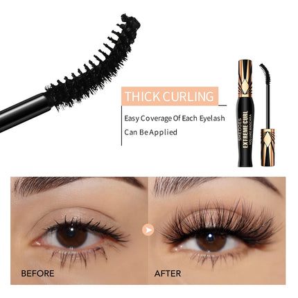 Extreme Curl Mascara - Waterproof Smudge-Proof Long-Lasting Thick Lashes