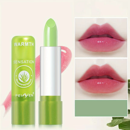 12Pcs/Set Aloe Extract Lip Balm, Color-Changing Lip Balm, Long-Lasting and Moisturizing Lipstick for Festival Gift