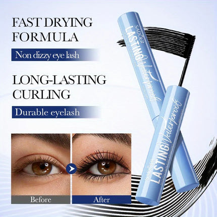 Smudge Proof Mascara Waterproof Long Wearing Volumizing Lengthening Curling Lash Enhancer