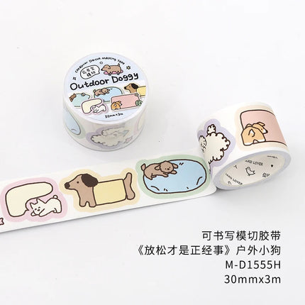 30mm X 3m Cute Cartoon Washi Tape DIY Journaling Decorative Masking Tape for Planners Stationery Scrapbooking Office Supplies