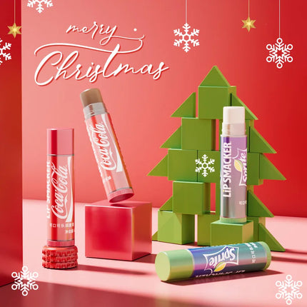 LiP Smacker X Coca-Cola Classic Flavor Lip Balm Set (2-Piece) Long-Lasting Moisturization - Coke & Sprite Flavored Lip Care