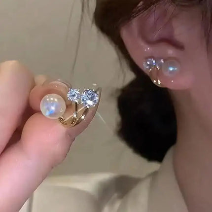 Korean Fashion Seven Star Zircon Earrings For Women Jewelry 2026 Trending New Luxury Women's Crystal Stars Stud Earrings Gifts