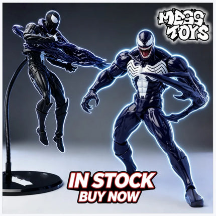 NEW Mess Toys Venom Lethal Neighbor Spider Man Symbiotic Black Suit Messtoys Spiderman Anime Action Figure Model Doll Gifts Toys