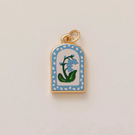 Popular DIY Color Accessories Pendant for Women's 12th Birthday Love Flower charms jewelry making