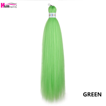 Easy Braids 26Inch Synthetic Jumbo Braids Hair Extensions Ombre Colorful Braiding Hair Pre Stretched Hair Expo City