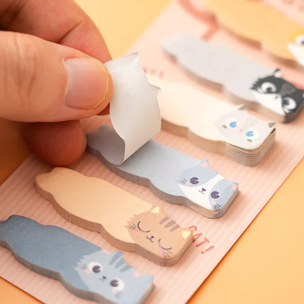 Gift Stationery DIY Leisure Cat Series Cute Paper Memo Pad Sticker Post Sticky Notes Notepad School Office Supplies Memo Pad