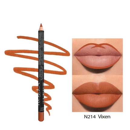 14 Colors Matte Lipstick Pencil Long-lasting Waterproof Lip Pencils High Pigmented Lips Liner Lip Beauty Make Up Tools Nude Pink