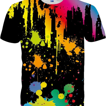 Mens Women Shirts 3D Printed T-Shirt Unisex Casual Short Sleeve Tops Tees for Adult