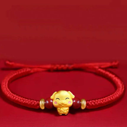 12 Constellation Zodiac Sign Charm Braided Bracelets Men Women Classics Red Rope Bracelet & Bangle Birthday Gift Party Jewelry