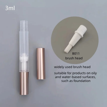 10-100pcs 3ml Empty Rotary Pen Cuticle Oil Applicator Twist Cosmetic Pen Cream /Lip Gloss/ Foundation/ Nail Oil Bottle Tool