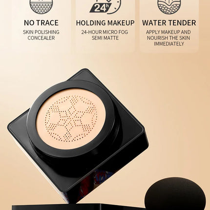 Mushroom Head Air Cushion CC Cream Foundation Concealer Oil-control BB Cream Whitening Face Base Makeup Cosmetics Moisturizing