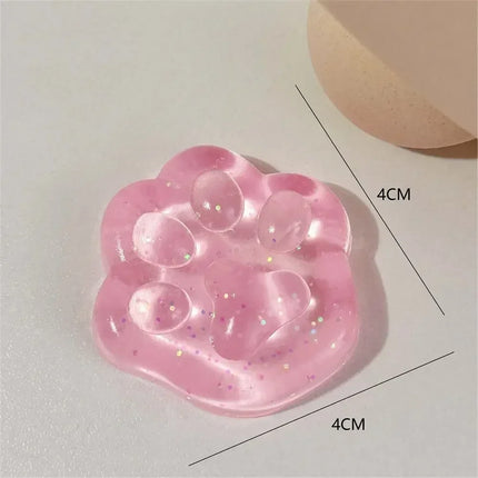Sticky Cute Cat Cheese Bread Pinch Toy Pressure Relief Soft Fingertip Toy Relieving Squeeze Decompression Slow Rebound Toy