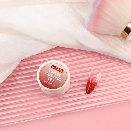10-Color Cushion Gradient Painting Gel, UV/LED Blush Tap Gel, Nail Art Cushion Tap Gel Painting Tool