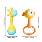 Giraffe and chick