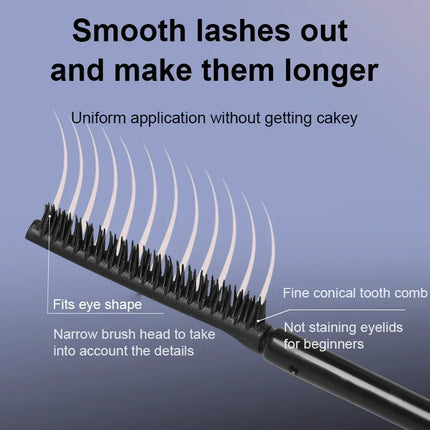 New Lengthening and Curling Mascara Naturally Curls Thick & Long Last Mascara Waterproof Non-smudging Eyelashes Black Mascara