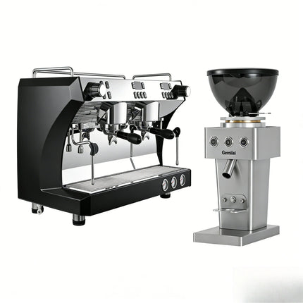 Commercial Coffee Maker CRM3120C Dual Head Coffee Machine, Independent Multi Boiler System, Adjustable Extraction Temperature