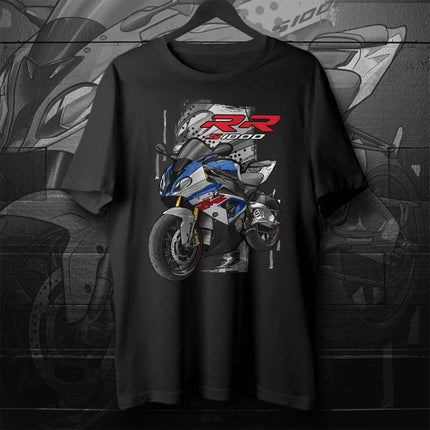 Retro 2015-2018 Models German S1000RR Motorcycle T-Shirt 100% Cotton O-Neck Short Sleeve Summer Casual Mens Tee Rider Streetwear