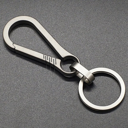 1PC Titanium Alloy Keychain Buckle Key Ring Car Accessor Waist Hanging Chain Ring Buckles Opener  Outdoor Tool