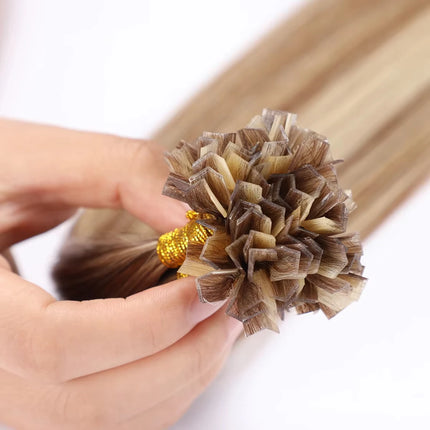 V Tip Human Hair Extension Fusion Hair Silky Straight Dark Brown Pre Bonded V Shape Keratin Hair Vietnamese Remy Hair For Salon