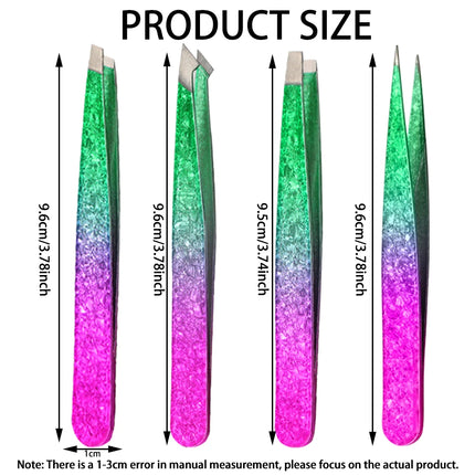 1/4PCS Eyelash Extension Tweezers Set Professional Stainless Steel Curved Tip Tweezers Pointed Tip Beauty Makeup Tool For Women