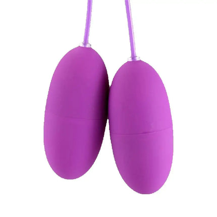 20 Speeds Vibrating Double Jump Egg USB Charging Lesbian Clitoral G-Spot Bullet Massager Erotic Sex Toys For Women Vagina Ball