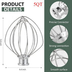 5QT egg whisk net
