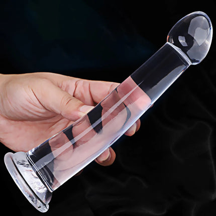 Jelly Dildo 3 Sizes Transparent Butt Plug Soft Anal Plug Realistic Fake Dick Penis Sucker Butt Plug Sex Toys for Woman Sex Toys