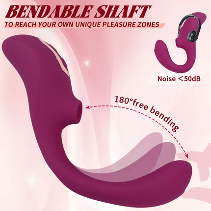 Sucking Vibrator G Spot Clitoris Suction Female Nipple Oral Vacuum Sucker Stimulator Massager Adult Goods Sex Toys for Women