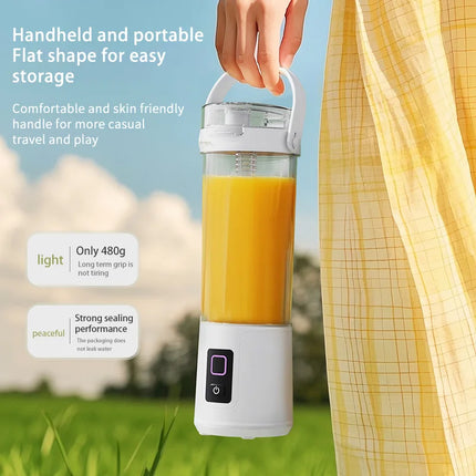 Rechargeable Mini Portable Juicer Cup, Multifunctional Dual-Use Small Household Fruit Juice Blender for Travel & Home