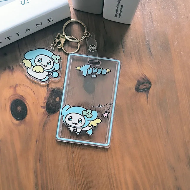 Aniteez Card Holder Keychain Keyring  Acrylic Characters Photocard Sleeves Hongjoong Seonghwa Yunho Yeosang Keychain