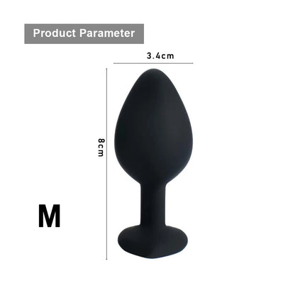 S/M/L Sexy Toys Anal Plug Butt Vibrator Women/Men Soft Silicone Erotic Anal Plug Training Adults Sex Toys for Couple Women Gay