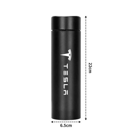 500mI Auto Digital Intelligent Thermos Cup For Tesla Model 3 X S Y P100D SpaceX Car Digital Smart Thermos Cup Auto Accessories