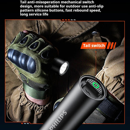 Philips New Flashlight High Intensity Waterproof Outdoor Lamp 1500 Lumens Sfl2202-Ipx7 Waterproof