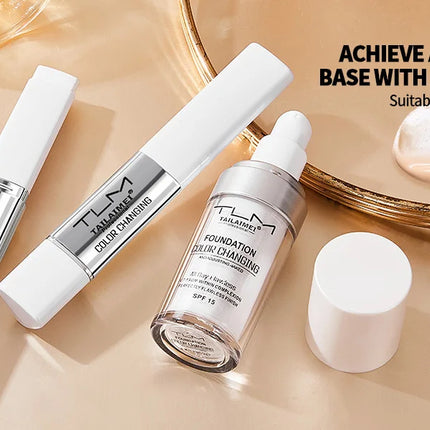 Color Changing Foundation Stick with Spf 15, All Day Flawless, Natural-Looking Complexion, Long-Lasting Wear