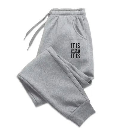 Men's Women Color Thick Feel Sweatpants Winter Spring Joggers Drawstring Elastic Waist Casual Warm Trousers for Outfits Street