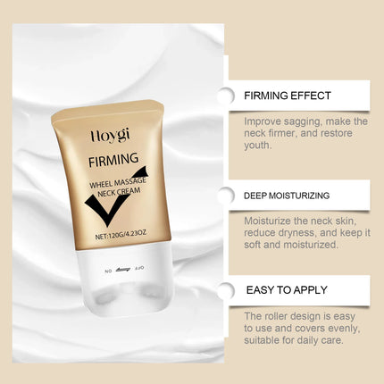 Neck Firming Roller Cream - Gentle Moisturizing Neck Care Lotion for Hydrated, Tightened & Nourished Smooth Skin